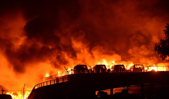 天津港大爆炸:造成55人死亡